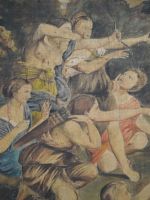 (5)dipinto su tela Diana e Attone prima del restauro 
